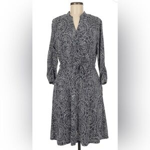 Robert Louis Black and White Spiral Dress